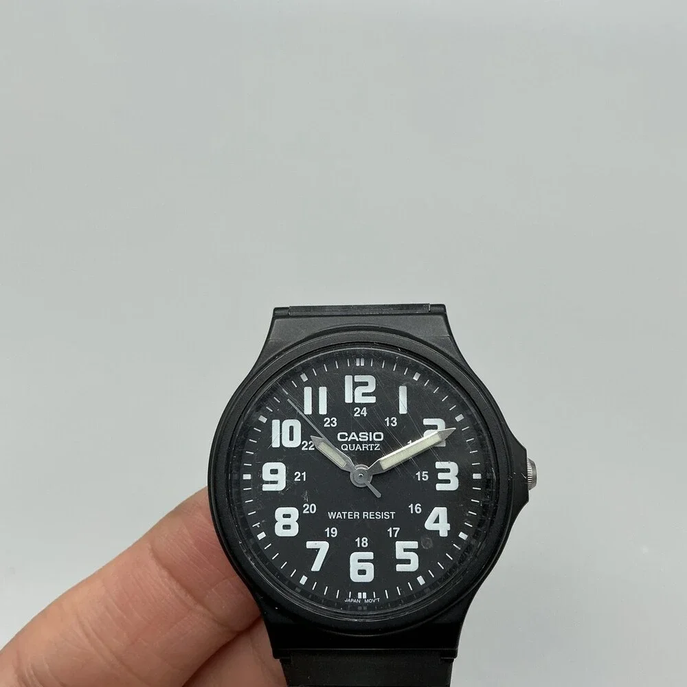 Casio 1330 MQ-71 Mens Watch 34mm Black Dial Black Resin Water Resistant